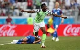 سجل هدفي نيجيريا اللاعب أحمد موسى 