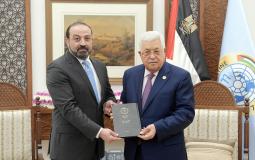 الرئيس الفلسطيني محمود عباس يستقبل وفد النيابة العامة