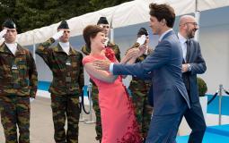 &#039;قبّلة&#039; زعيم كندا لزوجة رئيس وزراء بلجيكا تثير جدلًا 