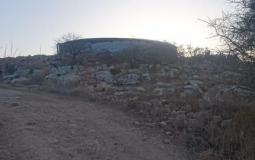 الاحتلال يهدم خزان مياه يروي 20 ألف دونما في طوباس