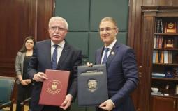 فلسطين وصربيا توقعان اتفاقية تعاون أمني