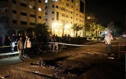 التفجير الذي استهدف احد حواجز الشرطة في غزة
