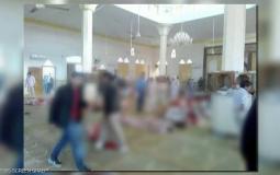 مكان التفجير الإرهابي داخل مسجد في سيناء