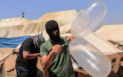 بالونات حارقة تبعد عن غزة 40 كيلو متر