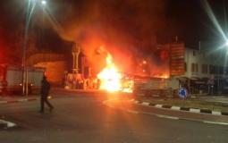 اندلاع حريق داخل سيارة في حيفا