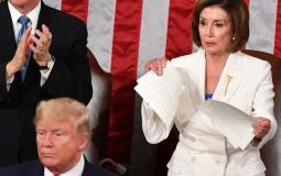 بيلوسي مزقت خطاب ترامب