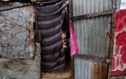  أجواء المنخفض الجوي في مخيم نهر البارد بخانيونس جنوب القطاع 