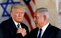 بنيامين نتنياهو رئيس الوزراء الاسرائيلي ودونالد ترامب الرئيس الأمريكي