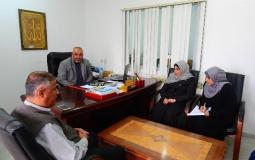 رئيس قطاع الشؤون الإدارية والمالية يستقبل وفداً من سلطة الأراضي