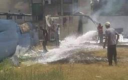 انفجار مولد كهرباء بلدية الزوايدة