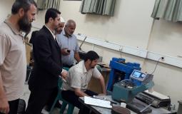 الأشغال بغزة تتفقد مختبرات فحص المواد الخرسانية