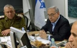 رئيس أركان جيش الاحتلال الإسرائيلي غادي إيزنكوت خلال اجتماع الكابنيت - أرشيف