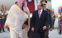 الرئيس المصري عبد الفتاح السيسي مع ولى العهد السعودي