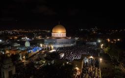 مدينة القدس ليلاً - توضيحية