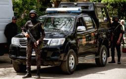 الشرطة المصرية في مكان الجريمة
