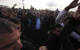 رئيس المكتب السياسي لحركة حماس إسماعيل هنية - ارشيفية -