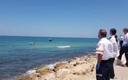 طاقم نجمة داوود الحمراء عند شاطء يافا - أرشيف 