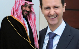 الرئيس السوري بشار الأسد مع ولي العهد السعودي محمد بن سلمان