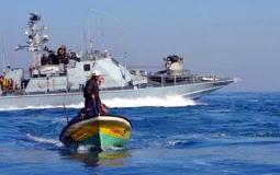 ملاحقة مراكب الصيادين في بحر غزة - ارشيفية