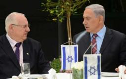 بنيامين نتنياهو والرئيس الإسرائيلي رؤوفين ريفلين