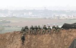 جنود جيش الاحتلال على حدود غزة -ارشيف-