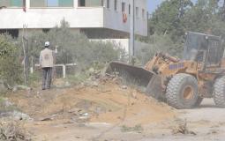 بلدية غزة تفتح شارعين فرعيين شرق وغرب المدينة