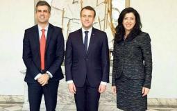 عبير عودة تلتقى إيلي كوهين بحضور الرئيس الفرنسي