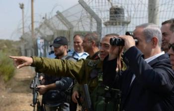نتنياهو على حدود غزة 
