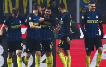 فرحة لاعبي إنتر ميلان