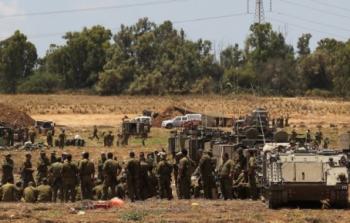 معسكر للجيش الاسرائيلي على حدود غزة