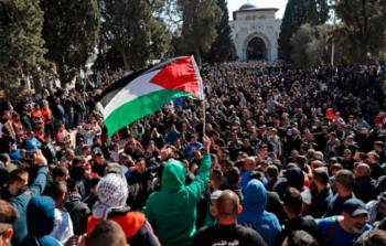 مسيرة فلسطينية رفضا لقرار ترامب -ارشيف-