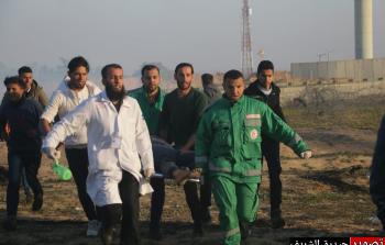 احد مصابي مسيرات العودة في غزة