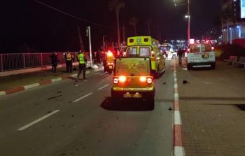 من مكان الحادث في يافا