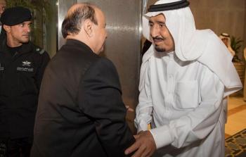 الملك سلمان بن عبد العزيز والرئيس اليمني عبد ربه منصور هادي
