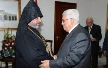 الرئيس عباس وبطريرك الأرمن