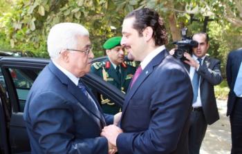 الرئيس محمود عباس وسعد الحريري