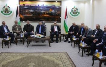 حماس تلتقى الفصائل الفلسطينية بغزة