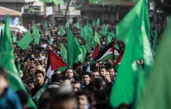 مسيرة لأنصار حركة حماس في ذكرى انطلاقتها بغزة