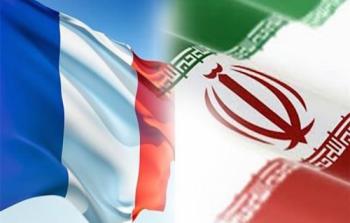 علم ايران وفرنسا