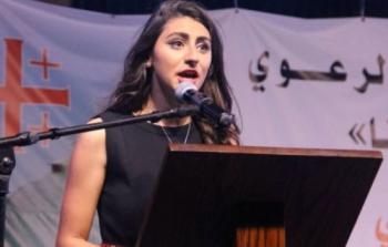 الناشطة الطلابية الفلسطينية منى يوسف ضاهر
