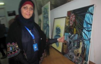 الفنانة الفلسطينية آية عبد الرحمن