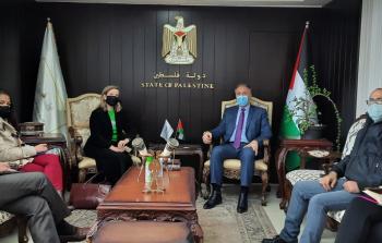 لقاء الوزير أحمد عساف بممثلة كندا