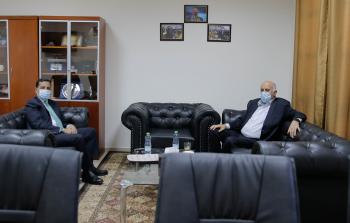 لقاء جبريل الرجوب مع السفير الأردني في رام الله