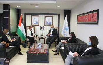 ئيس سلطة المياه مازن غنيم وممثلة النرويج