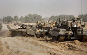 توغل أليات إسرائيلية على حدود قطاع غزة