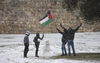 سقوط الثلوج في فلسطين - ارشيف