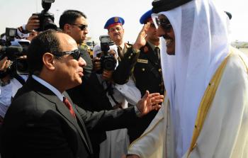 أمير قطر والرئيس المصري