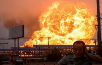 انفجار مجمع كيميائي في الصين