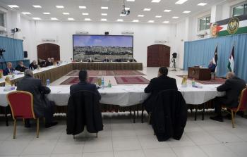 اجتماع اللجنة المركزية لحركة فتح برئاسة الرئيس عباس
