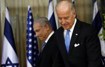 رئيس الوزراء الإسرائيلي نتنياهو والرئيس الأمريكي الجديد بايدن